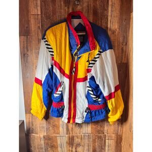 Vintage 90s R.E. Sport Colorblock Windbreaker Tracksuit Set – Size M